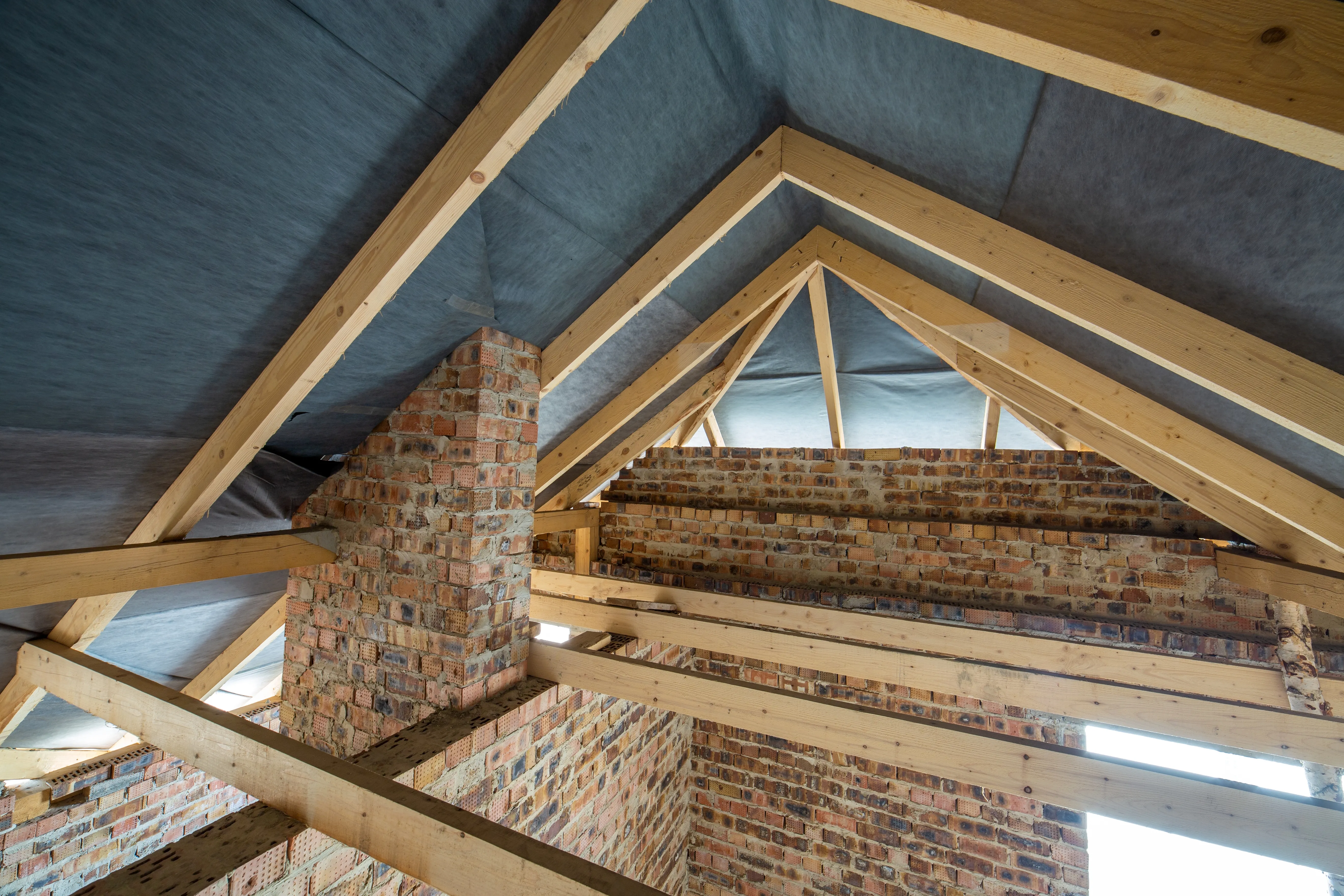 attic being insulated