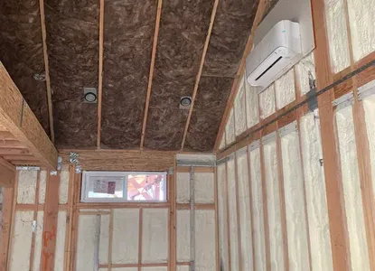 blow in insulation completed